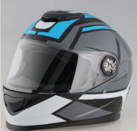 Мотошлем RACER BLD-M62 (M) серый/синий (9)