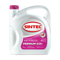 Охлаждающая жидкость Antifreeze G12+ SINTEC PREMIUM (малиновый) -40С (5кг)