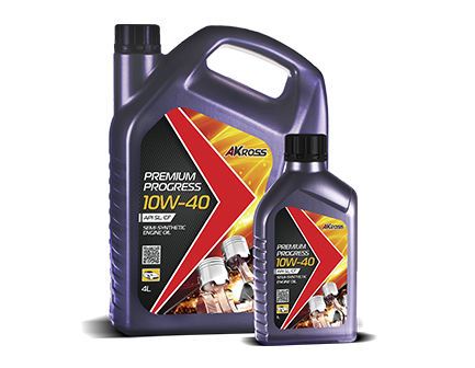 Масло моторное AKROSS Premium Progress 10W-40 SL CF п с. (4л)