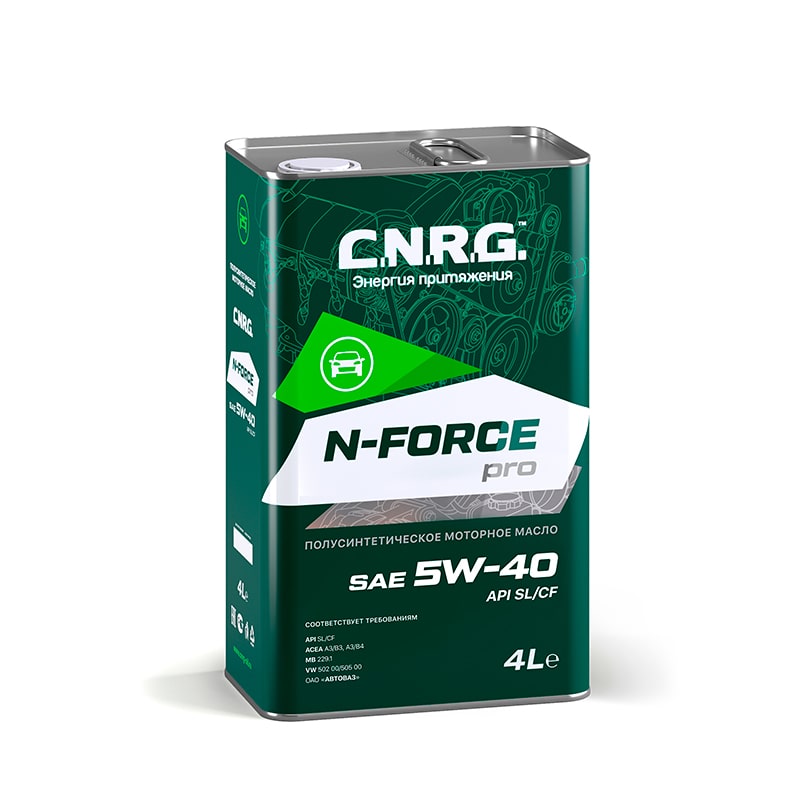 Масло моторное C.N.R.G N-Force Pro SAE 5W-40 SL CF п с. (4л)
