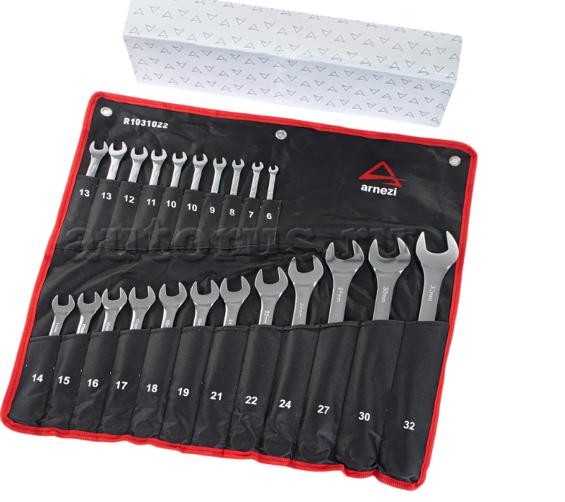 f6b3fcad-fe17-11ee-9b82-52540062f421 Набор ключей комбинированных 22пр. в сумке (6-32мм) ARNEZI R103