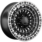LS 9x18/6x139,7 ET30 D100,1 1348 BKSL (конус, Колпак+лого)