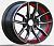 Диск колеса Vossen 1086 7,0x15 4*100/4*114,3 ET35 D73,1 Black Face +Red