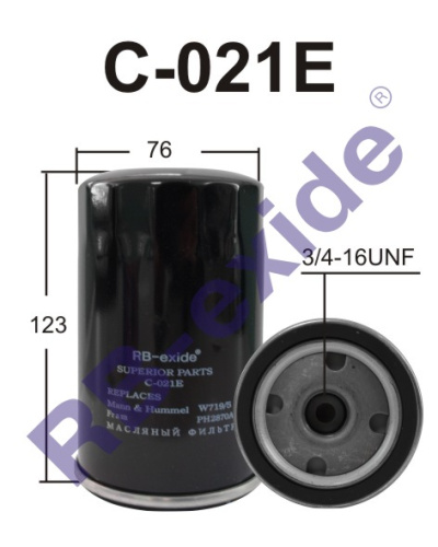 1a7c53ca-bac8-11e6-aa0d-0cc47a3200a7 PH 2870A Фильтр масляный RB-Exide C-021E VAG