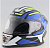Шлем интеграл RACER JK802 (L) синий/желтый