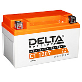 АКБ мото DELTA Battery AGM 7 А/ч прямая R+ EN100 А 114x70x32 CT 1207.1